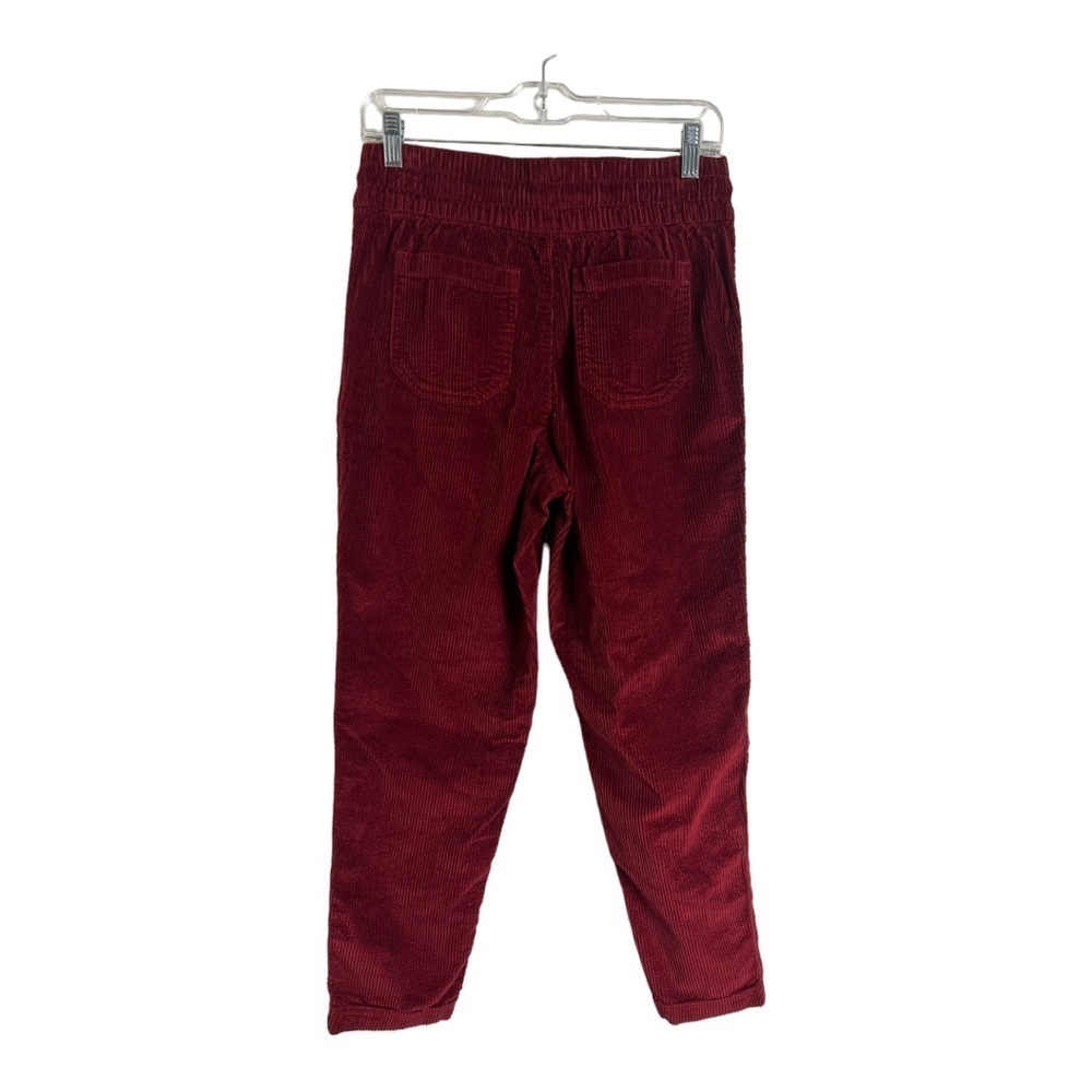 Time And Tru Corduroy Ruby Burgundy Pant With Adjustable Waist String Size 0-2 - Picture 3 of 10